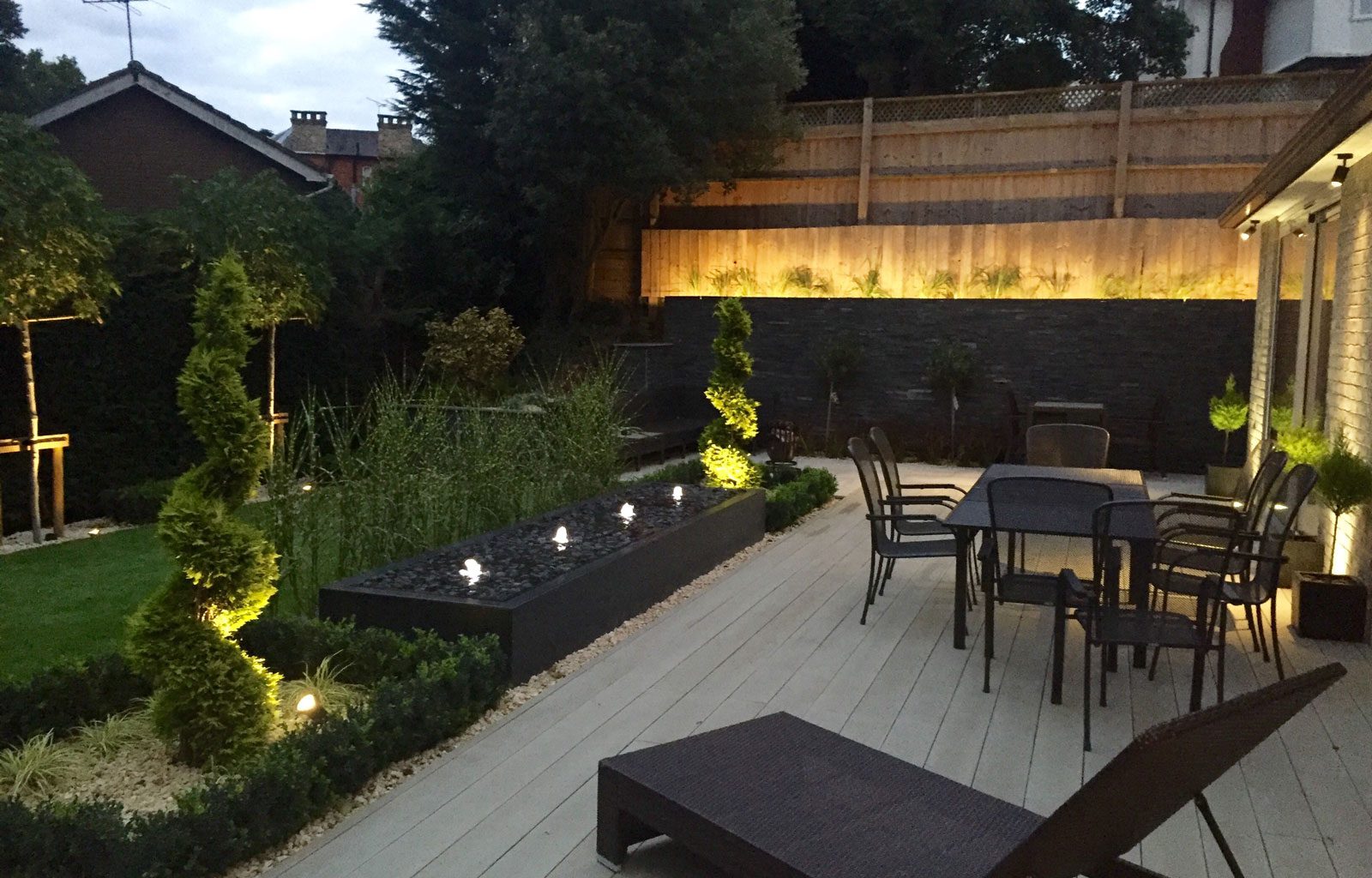 landscaping garden design contemporary garden lighting